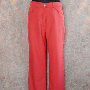 Brax Golf Women's Orange Faith Glam Stretch Pants Siz 8R